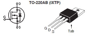 IXTP05N100P, Стандартный N-канальный силовой MOSFET